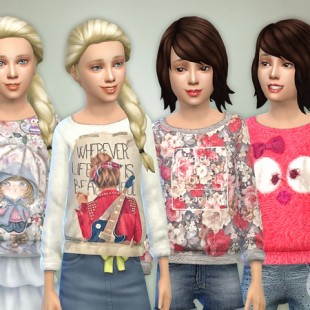 T- Shirt Collection GP05 by lillka at TSR » Sims 4 Updates