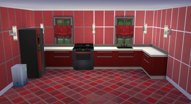 Sims 4 Wall Tiles Simply Stylish in 2 Versions by Simmiller at Mod The Sims