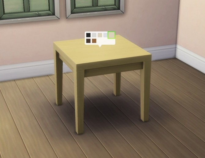 Sims 4 Small Tabula Rasa Dining Table by plasticbox at TSR