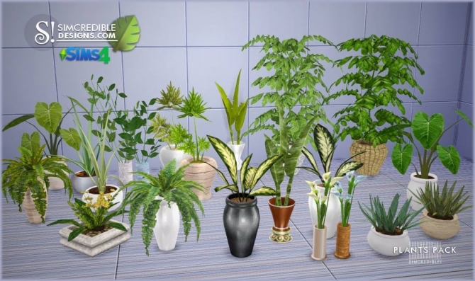 Plants Pack at SIMcredible! Designs 4 » Sims 4 Updates