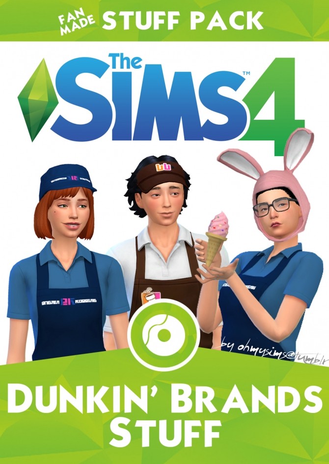 Sims 4 Dunkin stuff pack (60 items) at Oh My Sims 4