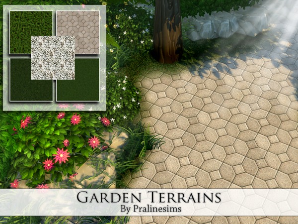 Sims 4 Garden Terrains by Pralinesims at TSR