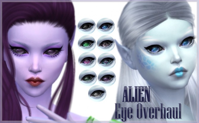 Sims 4 Alien Eyes Overhaul by kellyhb5 at Mod The Sims