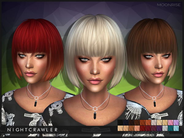 Sims 4 Moonrise hair by Nightcrawler at TSR