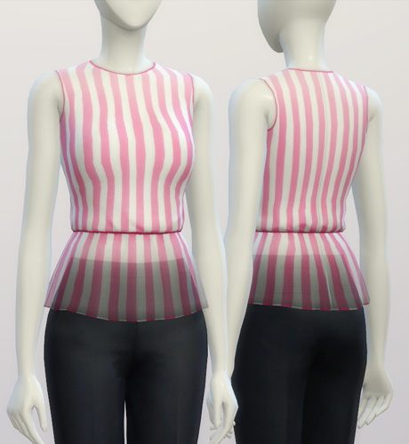 Sims 4 Basic peplum blouse at Rusty Nail