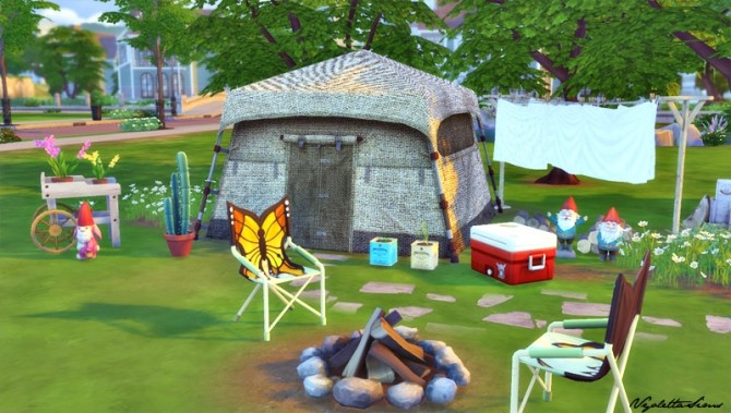 Sims 4 7 Tent Recolors at Mandarina’s Sim World