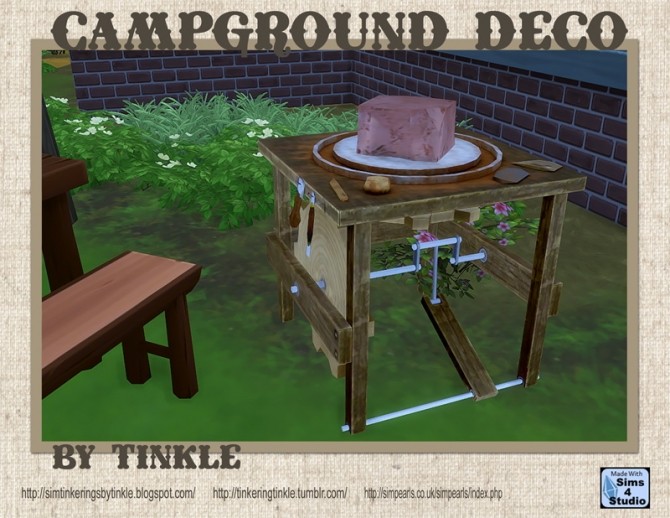Sims 4 Campground Deco 32 New Meshes at Tinkerings by Tinkle
