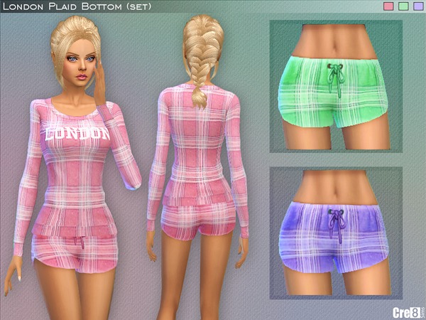 Sims 4 London Plaid (set) by Cre8Sims at TSR