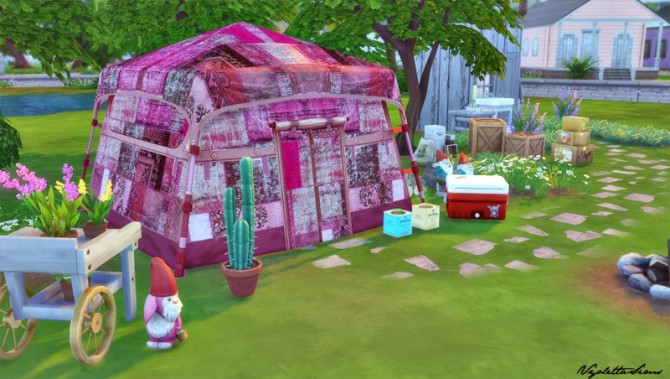 Sims 4 7 Tent Recolors at Mandarina’s Sim World