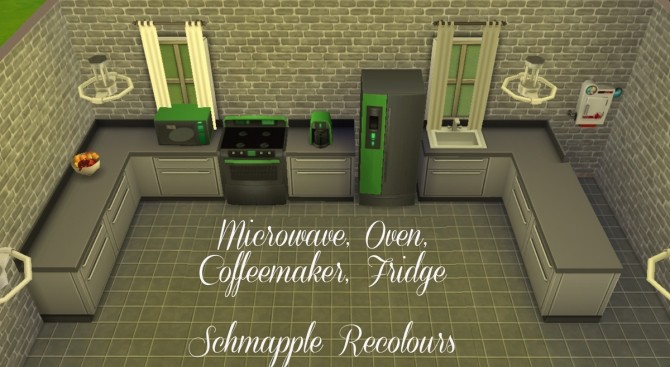 Sims 4 Schmapple Small Appliance Recolours by Simmiller at Mod The Sims