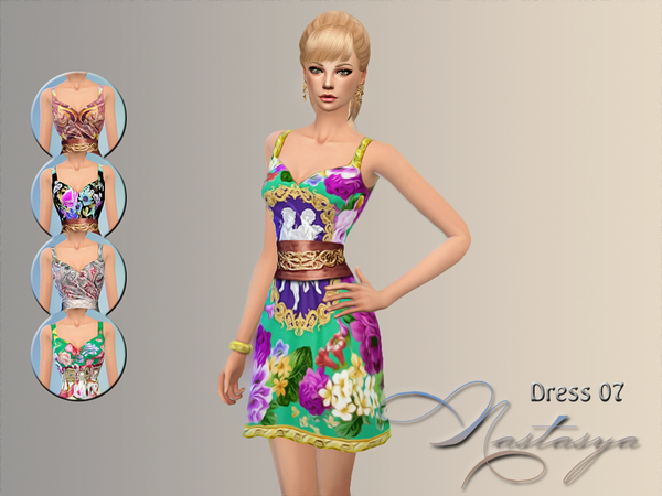 Sims 4 Dress 07 by Nastasya at TSR