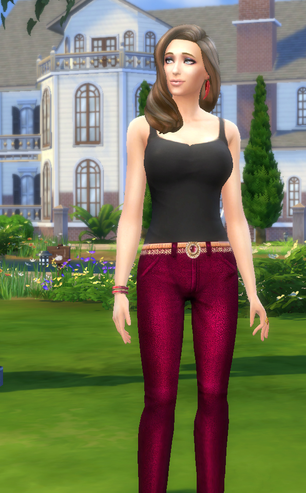 Sims 4 Crushed velvet skinny jeans by Neemeister at Mod The Sims