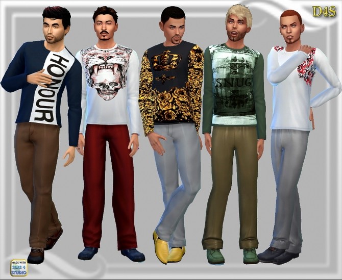 Long sleeve tee at Dreaming 4 Sims » Sims 4 Updates