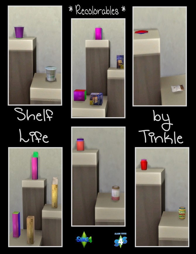 Sims 4 Shelf Life 57 New Meshes at Tinkerings by Tinkle