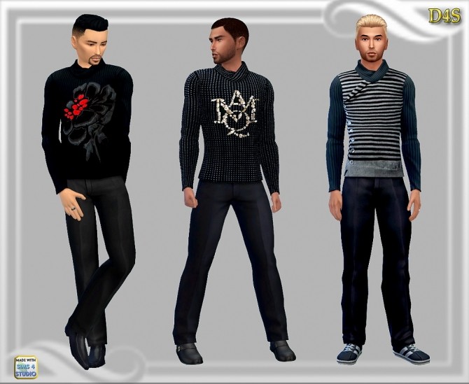 Sims 4 Loose Tneck sweater at Dreaming 4 Sims