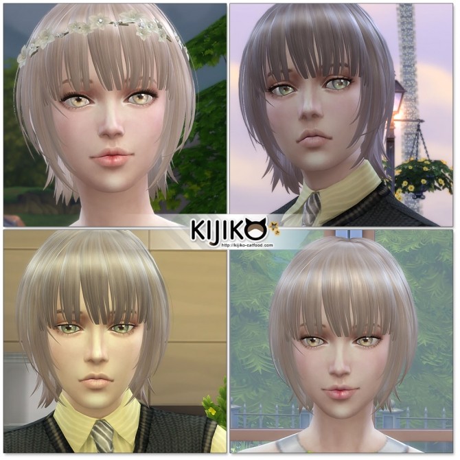 Bob With Straight Bangs For Female At Kijiko Sims 4 Updates