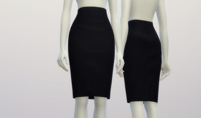 Sims 4 Basic pencil skirt at Rusty Nail