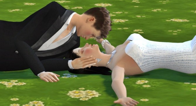 Sims 4 Wedding Couple Pose at Chaleara´s Sims 4 Poses