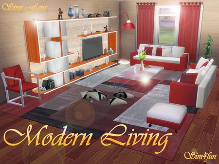 Modern Living Room Furniture by Sim4fun at Sims Fans