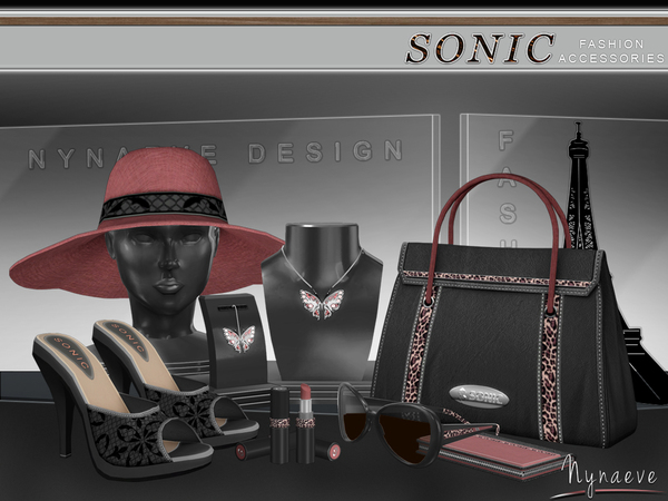 Sims 4 Sonic Fashion Accessories by NynaeveDesign at TSR