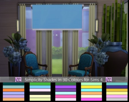 Simplicity Shades in 30 colours by wendy35pearly at Mod The Sims