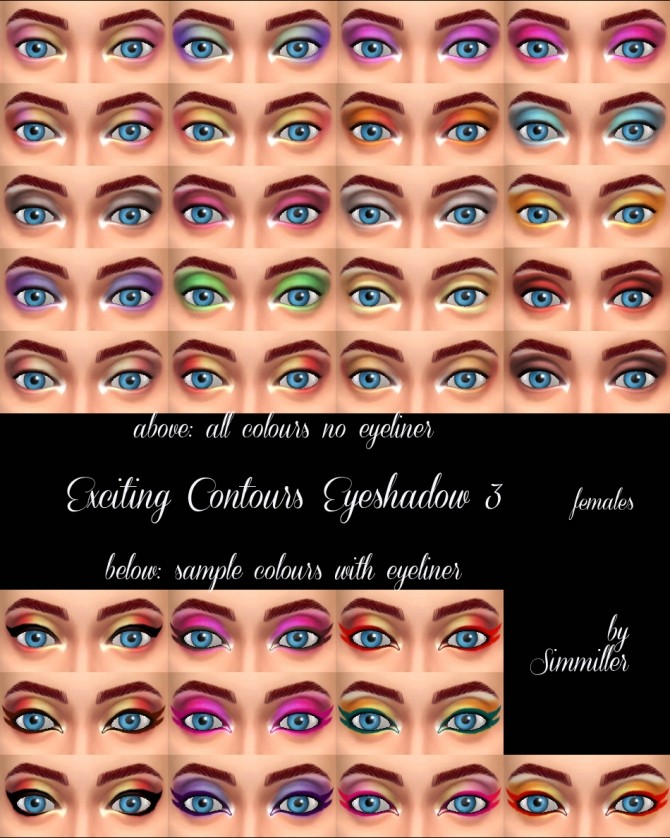 Sims 4 Exciting Contours Eyeshadow 3 by Simmiller at Mod The Sims
