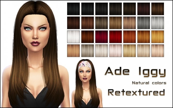 Sims 4 Ade Iggy hair retexture at Nylsims