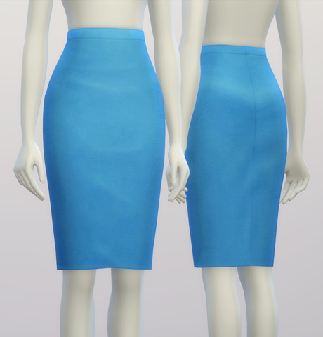 Sims 4 Basic pencil skirt at Rusty Nail