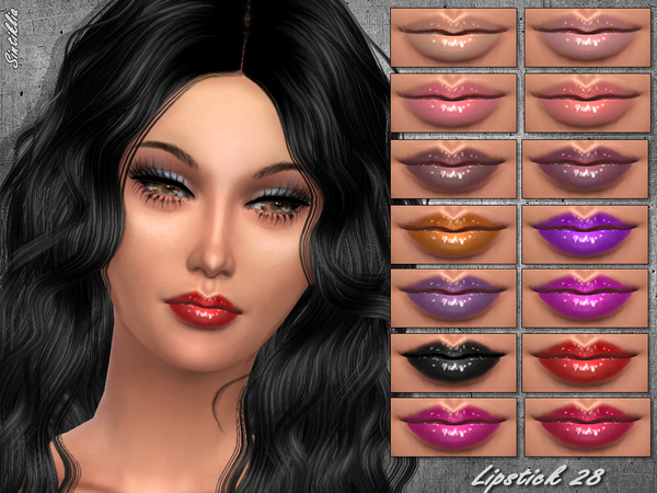 Sims 4 Lipstick 28 by Sintiklia at TSR