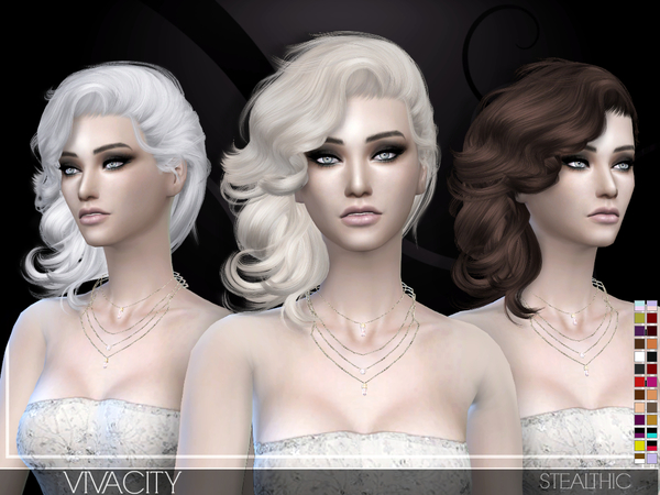 Sims 4 Vivacity Female Hair by Stealthic at TSR