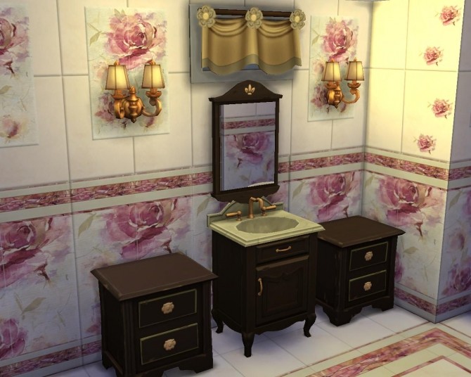 Sims 4 Melisa Roses set tile by AdeLanaSP at Mod The Sims