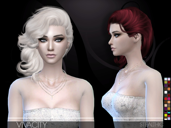 Sims 4 Vivacity Female Hair by Stealthic at TSR