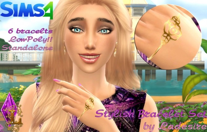Sims 4 Stylish Bracelet Set at Ladesire