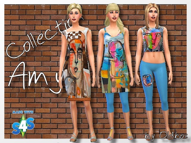 Sims 4 Amy collection by Oldbox at All 4 Sims
