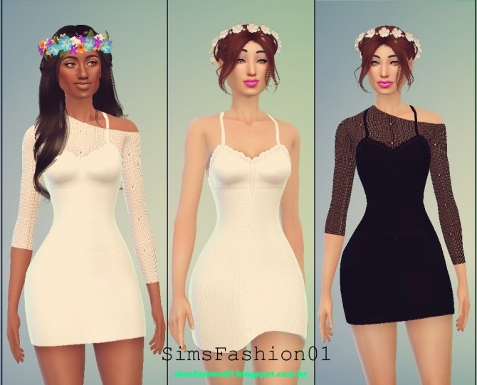 Sims 4 Indie dress at Sims Fashion01