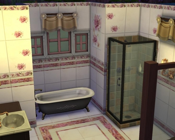 Sims 4 Melisa Roses set tile by AdeLanaSP at Mod The Sims