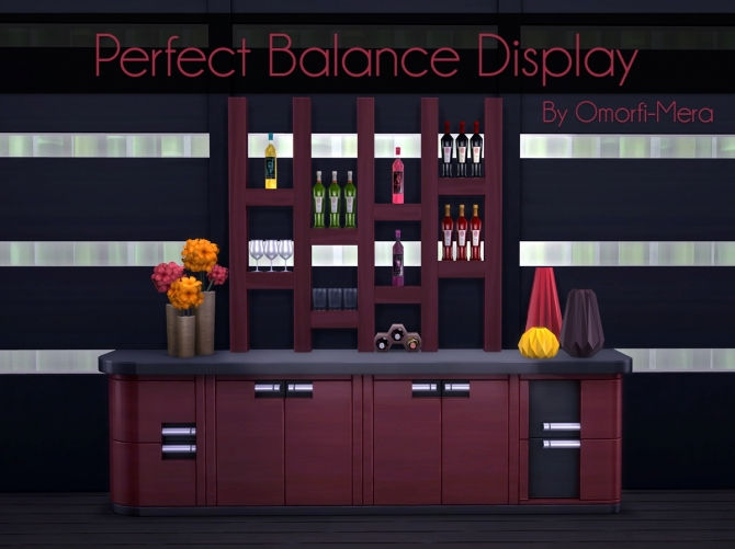 Perfect Balance Display at Omorfi-Mera » Sims 4 Updates
