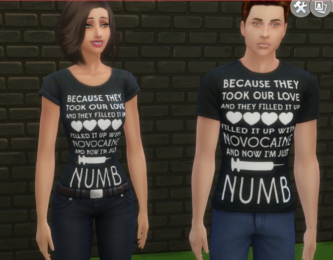 Sims 4 6 Fall Out Boy T shirts by Lorenl at Mod The Sims