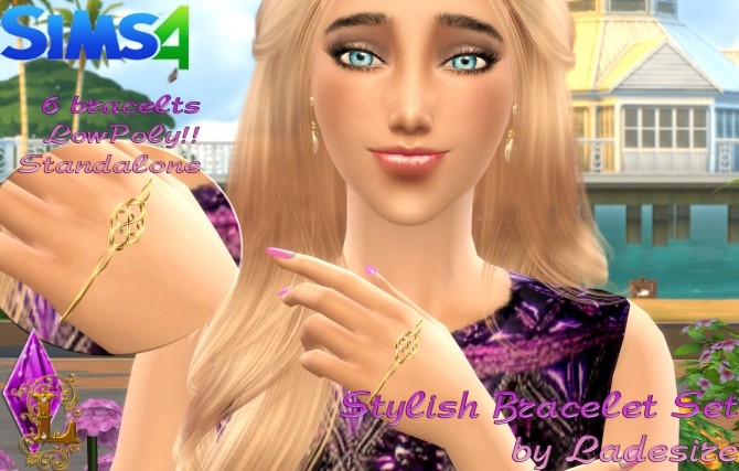 Sims 4 Stylish Bracelet Set at Ladesire