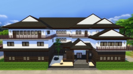Japanese style public building “Gym” by Masaharu777 at Mod The Sims