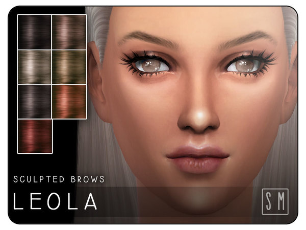 Sims 4 Leola Sculpted Brows by Screaming Mustard at TSR