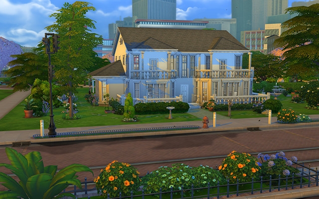 Sims 4 ROSE BLANCHE house by Bloup at Sims Artists