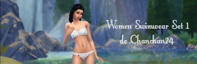 Sims 4 WOMEN SWIMWEAR SET 1 by Chanchan24 at Sims Artists