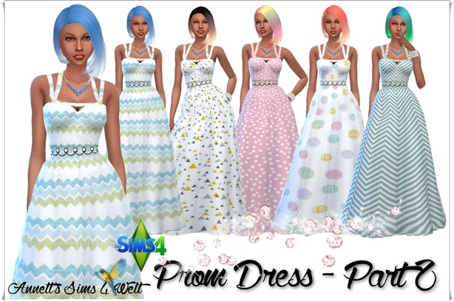Sims 4 Prom Dress Part 2 at Annett’s Sims 4 Welt