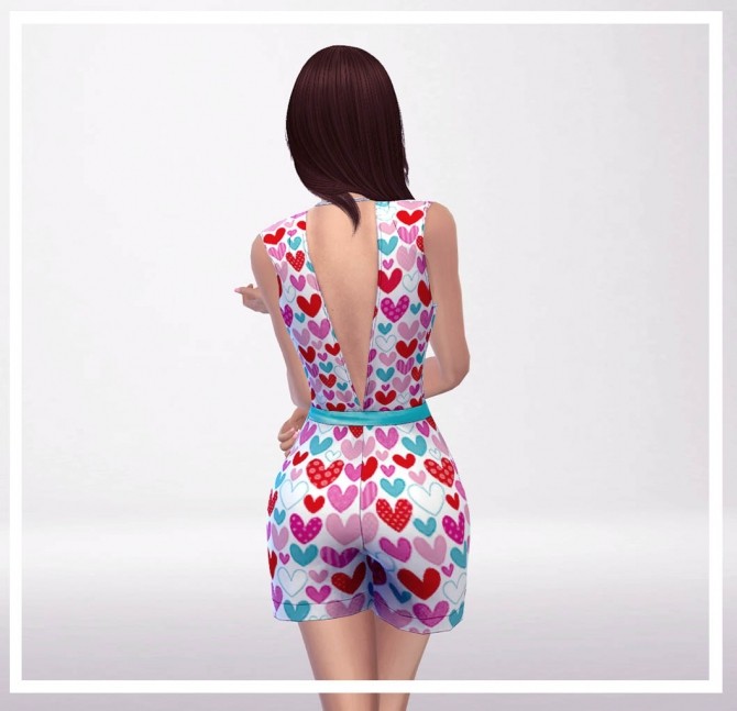 Sims 4 Summer Shorty Dresses 5 colors by ZeneZis at Mod The Sims