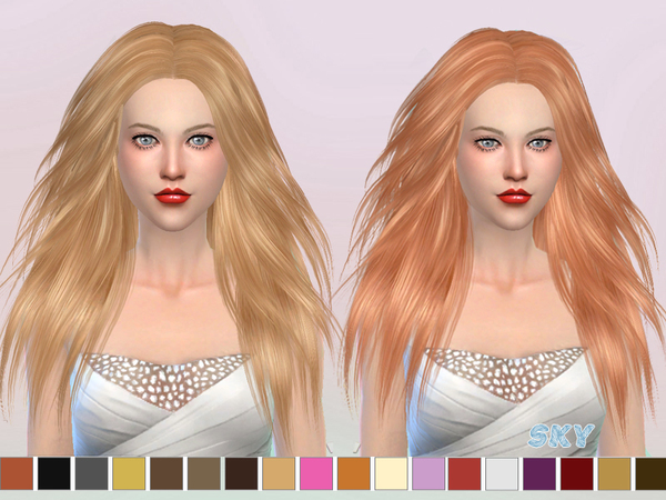 Sims 4 Hair 271 Jany by Skysims at TSR