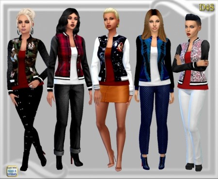 Casual Jacket set of 5 by Ash at Dreaming 4 Sims » Sims 4 Updates