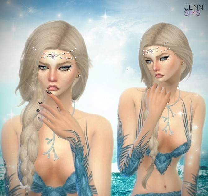 Sims 4 Tiara Shell & Sea Necklace at Jenni Sims