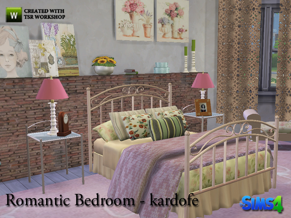 Sims 4 Romantic Bedroom by kardofe at TSR