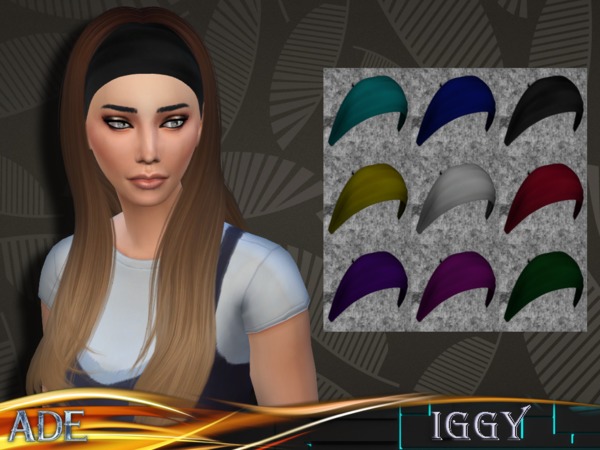 Sims 4 Ade Iggy hair by Ade Darma at TSR